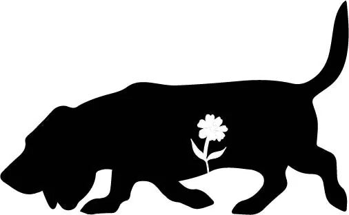 Basset Hound one Flower Garden Stake