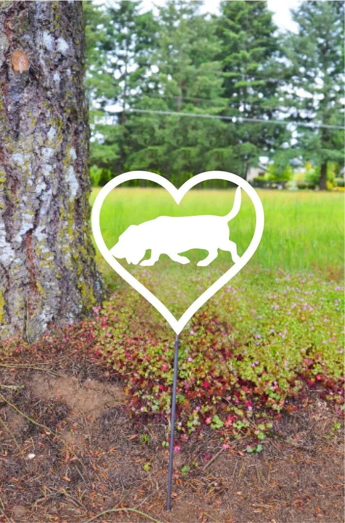 Basset Hound in a Heart Wall Decor
