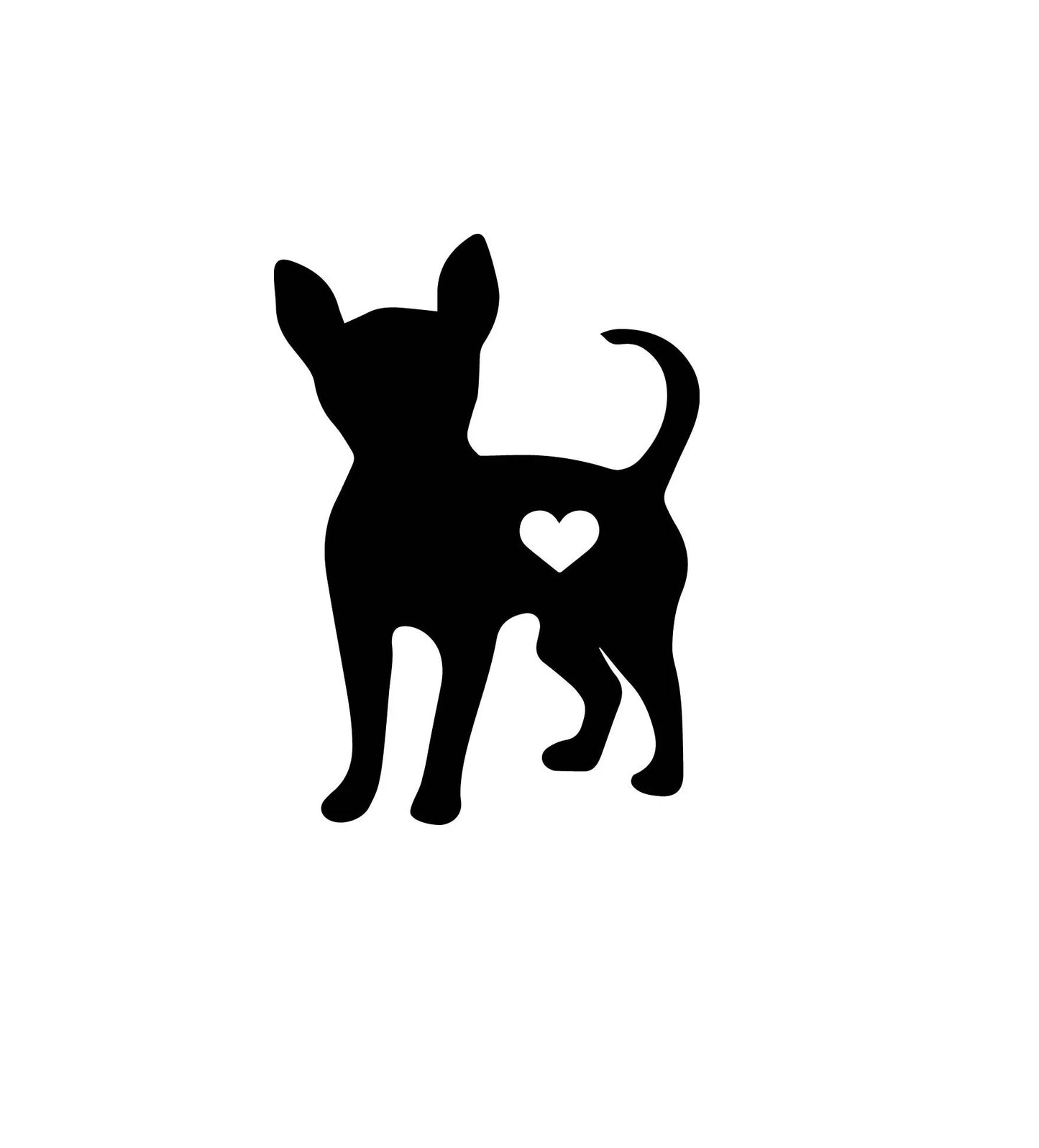 Chihuahua with Heart Wall Decor