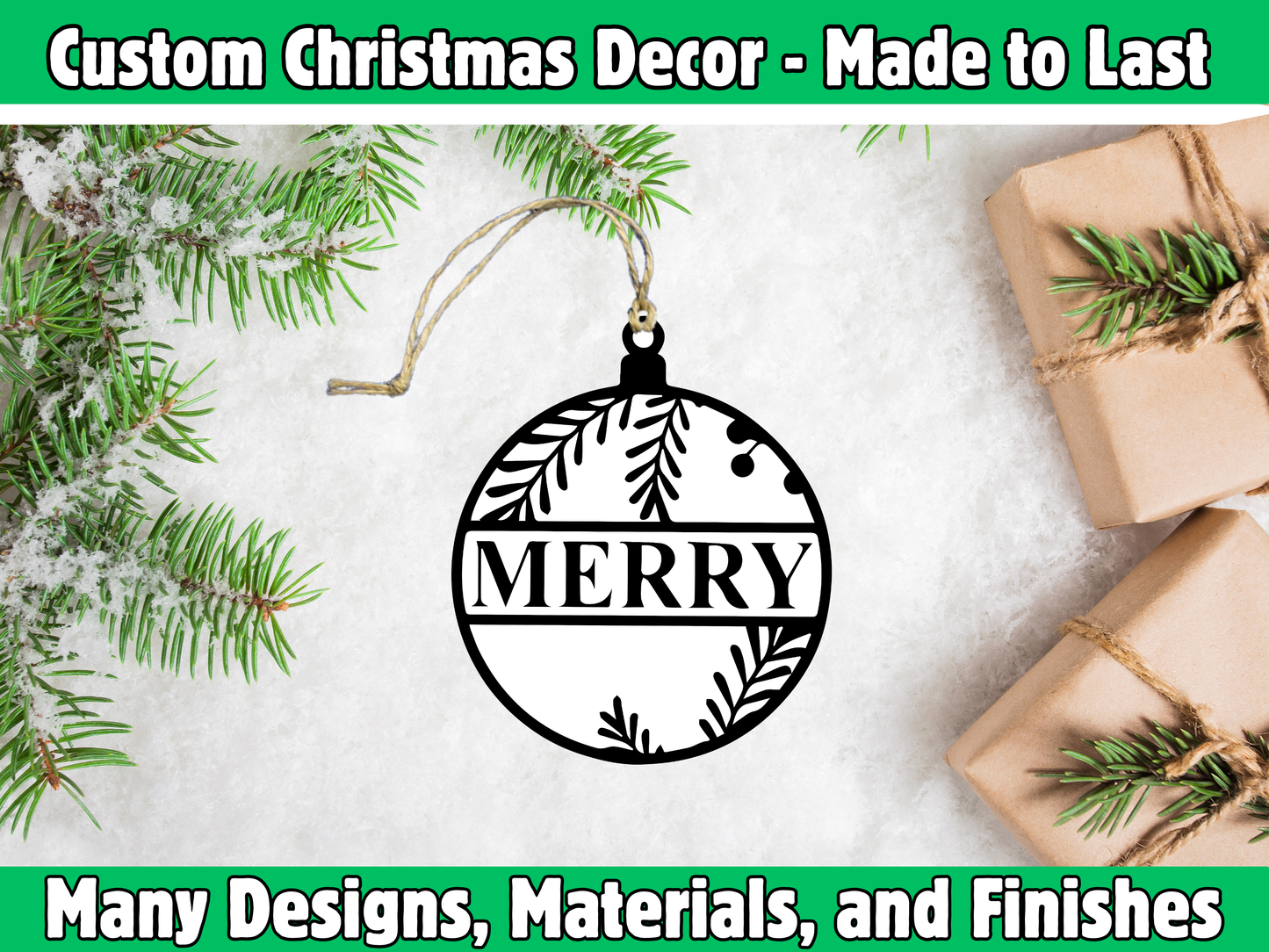 Merry Ornament