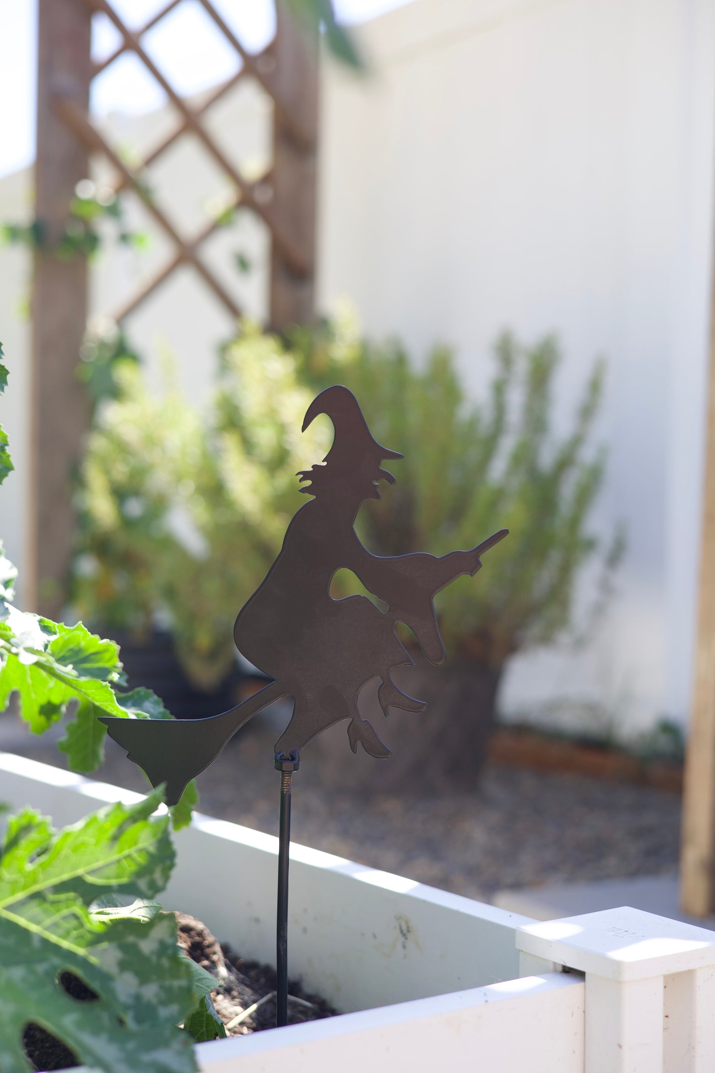 Flying Witch Metal Sign