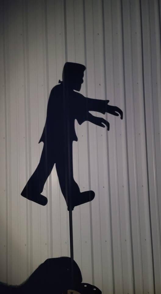 Metal Halloween Frankenstein Monster Decor, Stake Decoration, Garden Art, Yard Art, Hand Made, Fall Decor, Outdoor Garden Decor,Gift,Classic Stake Attached(12" Stake Detachable)