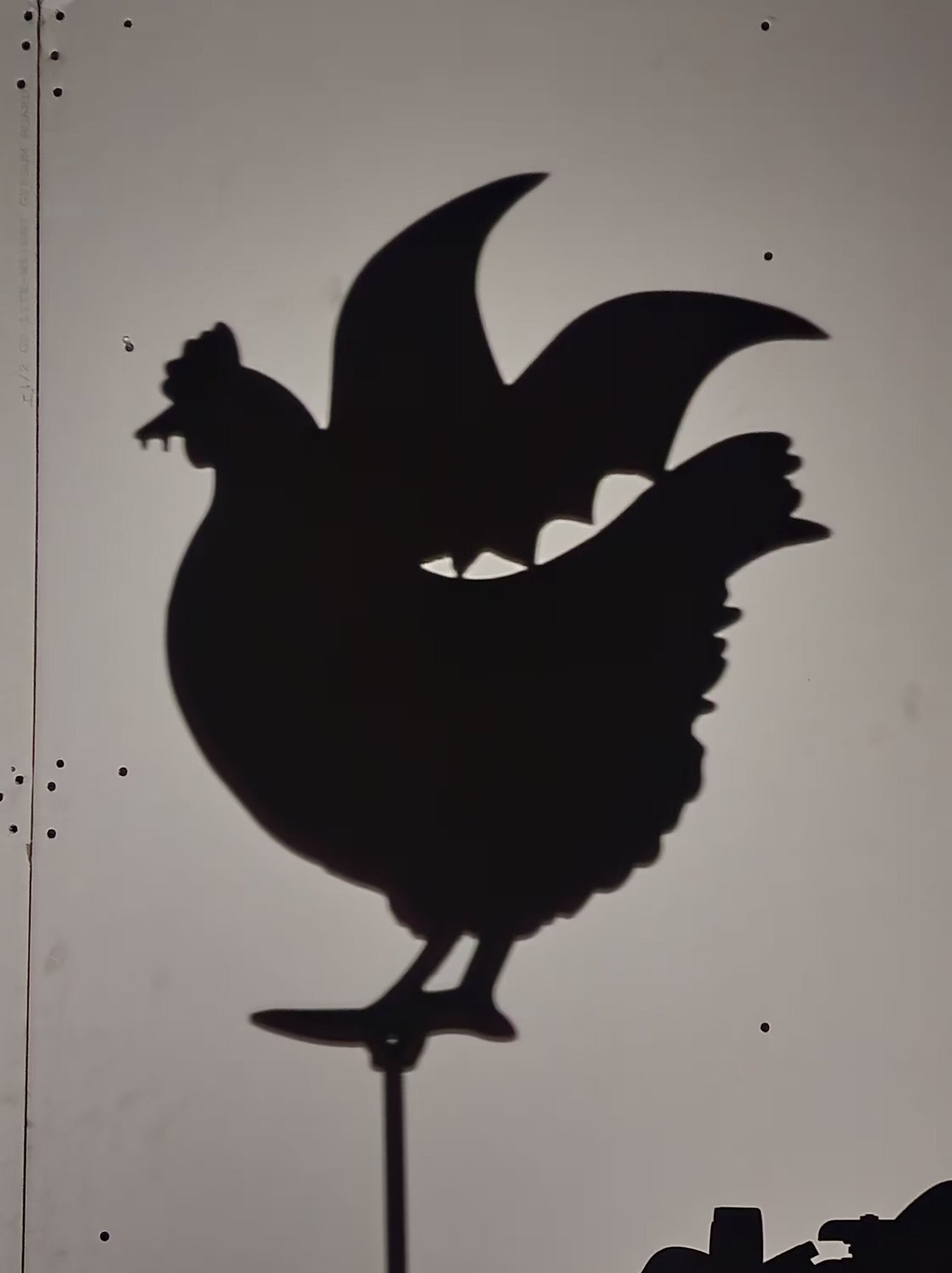 Halloween Vampire Chicken Metal Wall Decor