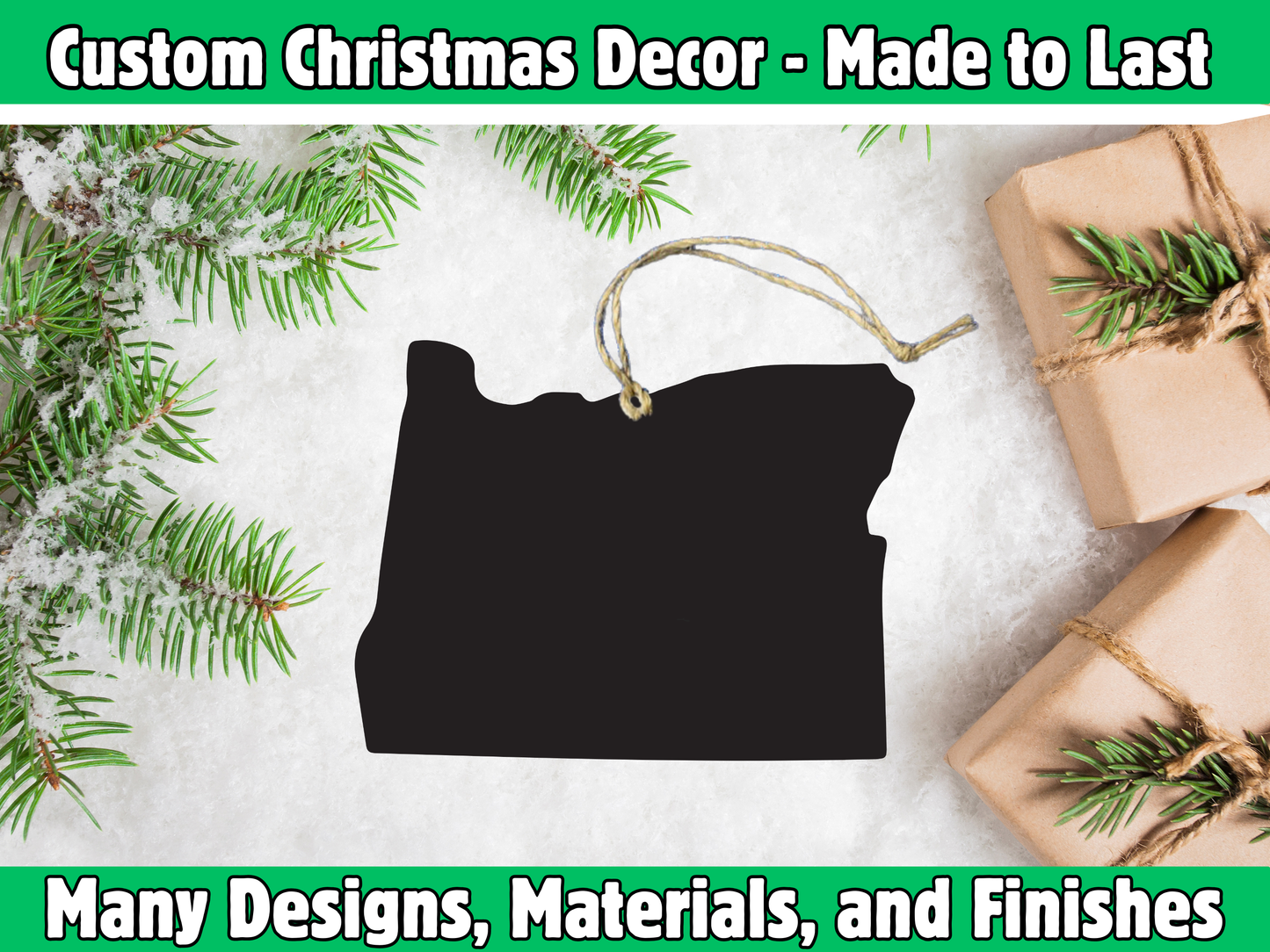 Oregon State Cutout Ornament