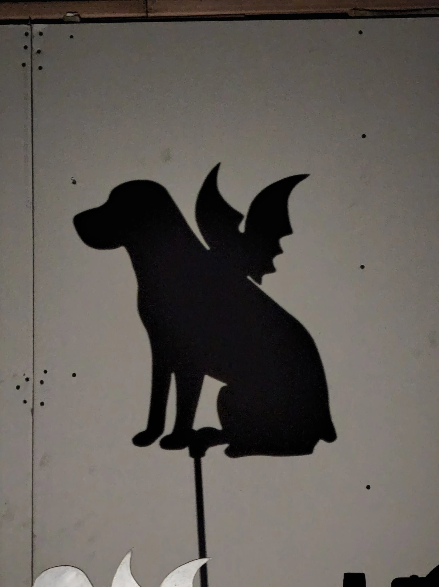 Halloween Vampire Labrador Garden Stake