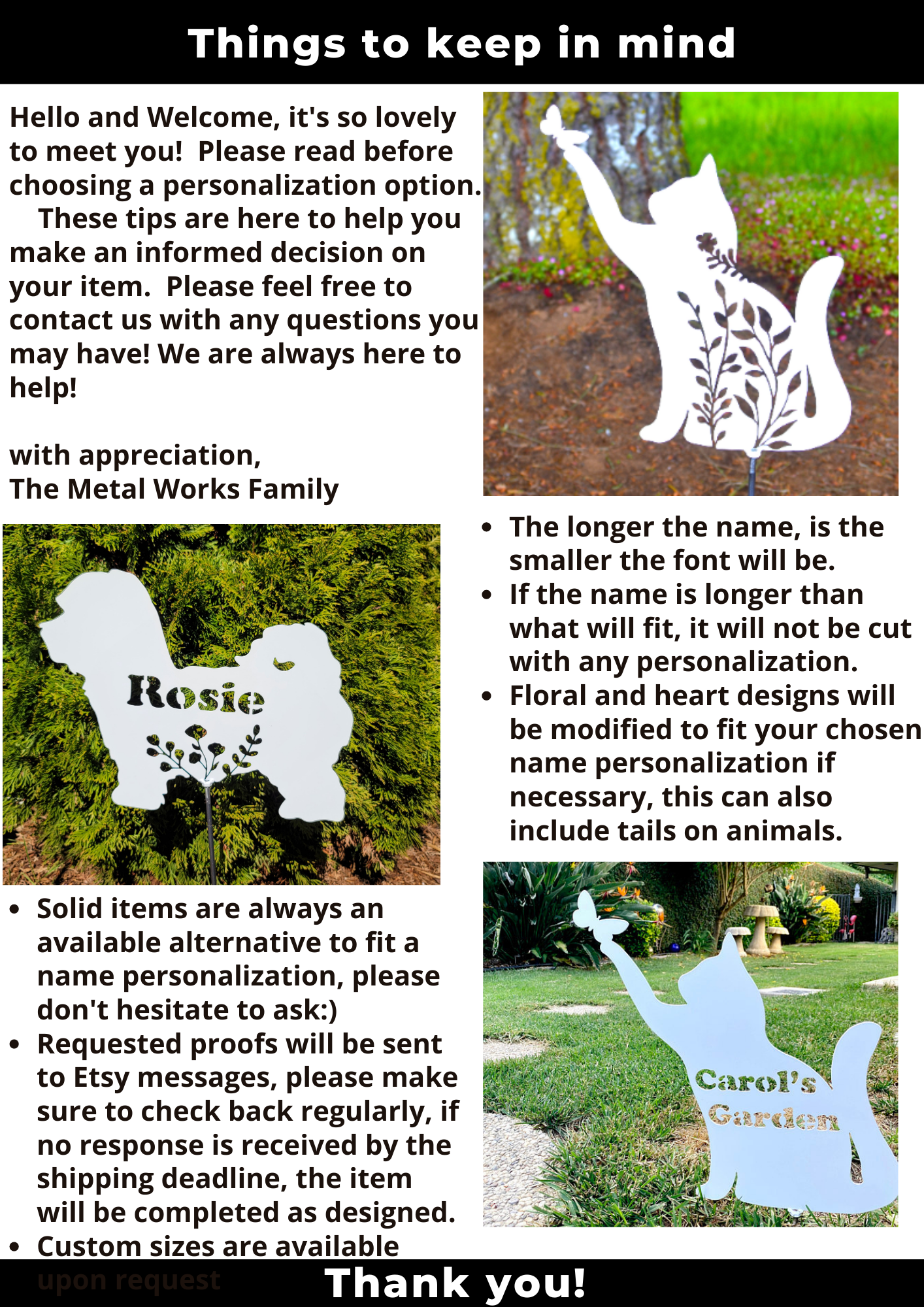 Mini Butterfly Kitty Garden Stake