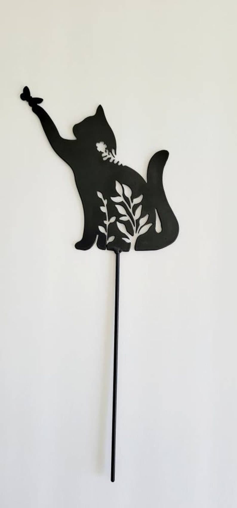Mini Butterfly Kitty Garden Stake