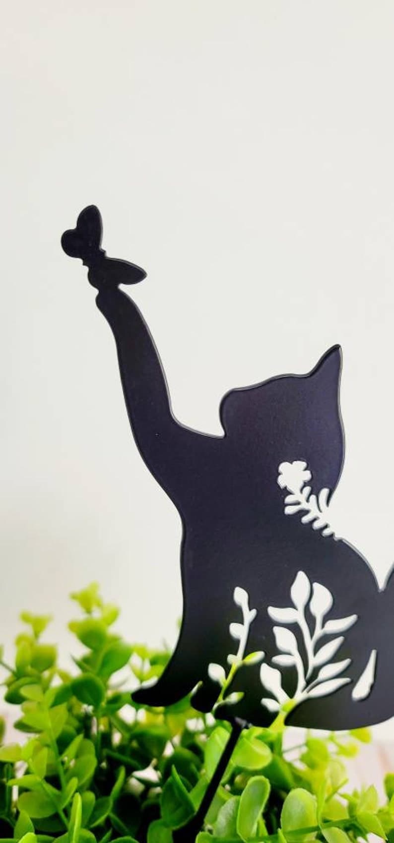 Mini Butterfly Kitty Garden Stake