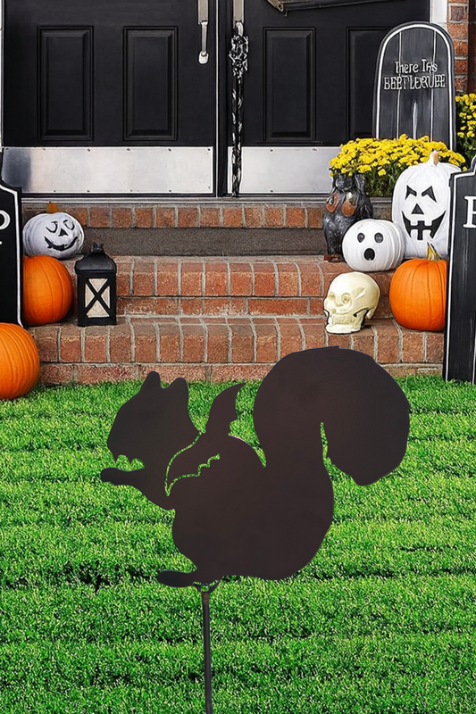 Vampire Squirrel with Bat Wings Metal Sign