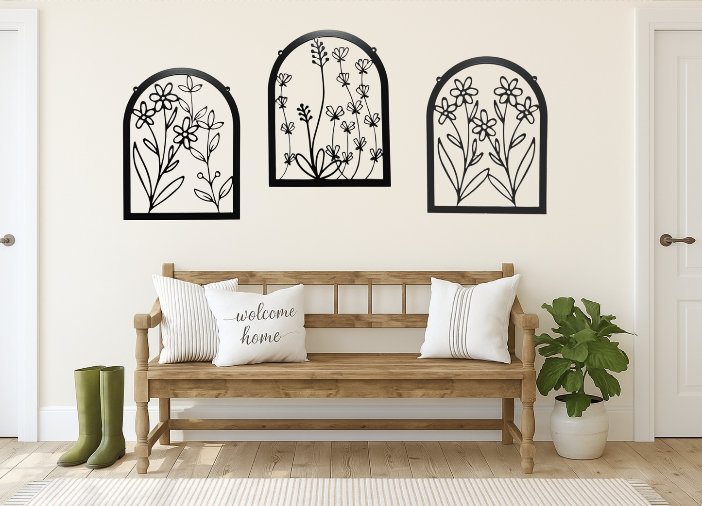 Lavender Arch Metal Sign