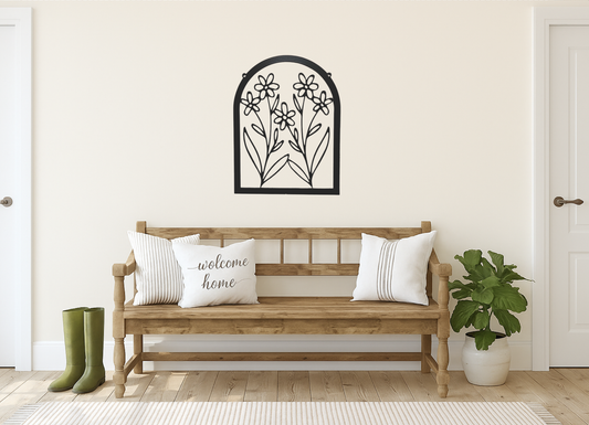 Daisy Arch Metal Sign