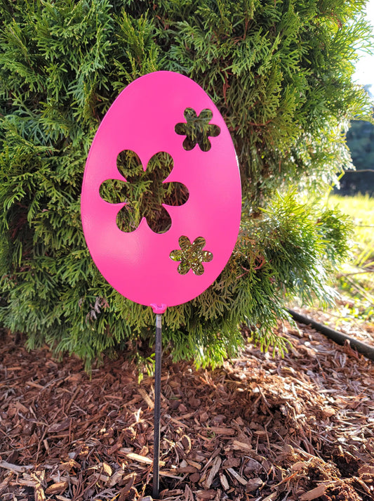Floral Easter Egg Metal Wall Decor