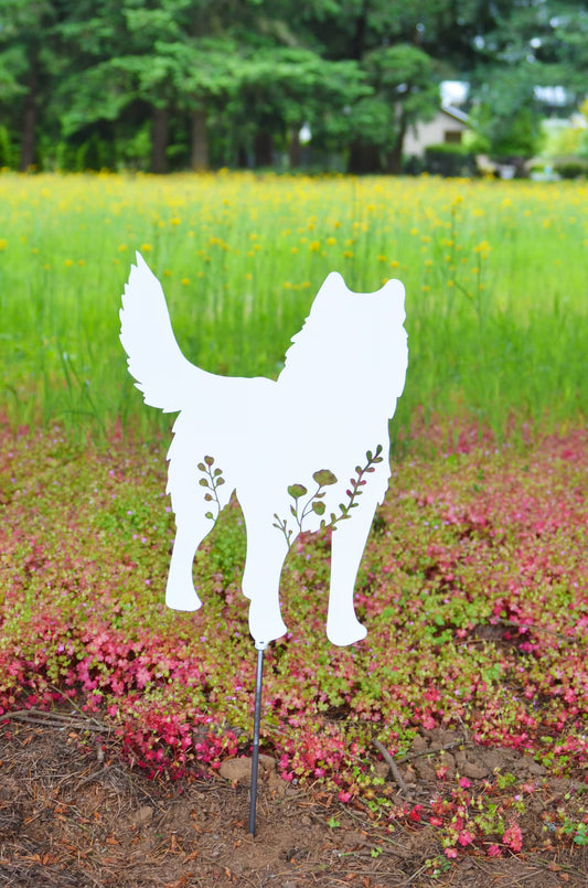 Floral Husky Metal Wall Decor