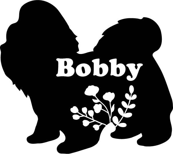 Metal Art Floral Shih Tzu Dog Stake Decoration, Garden, Yard Art, Hand Made, Spring Garden Decoration, Outdoor Garden Decor puppy, memorial, Post Mount Bracket, Wall Mount w/(Holes)