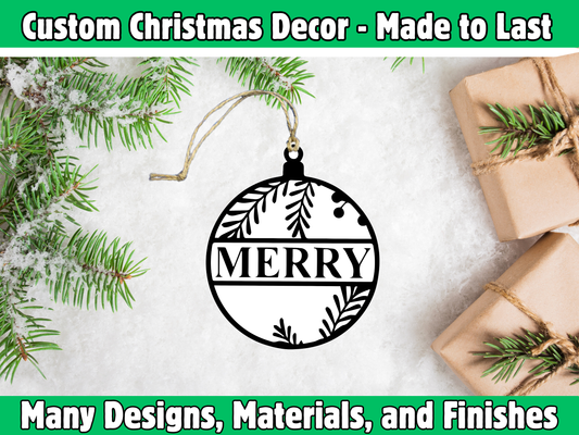 Merry Ornament