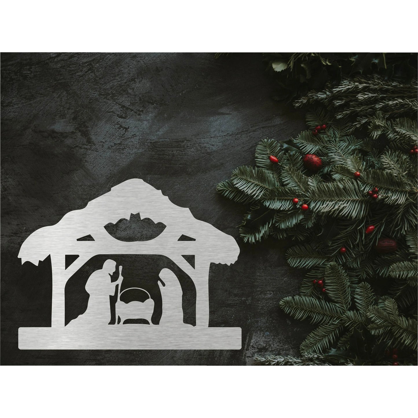 Nativity Metal Yard Sign, Nativity Set, Nativity Scene, Manger Scene, Outdoor Christmas Decor, Christmas Yard Decor, Christian Christmas, Post Mount Bracket, Wall Mount w/(Holes)