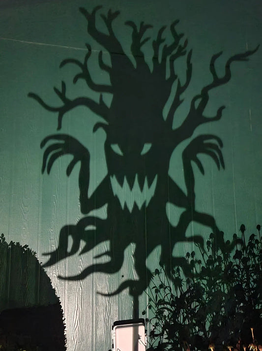 Spooky Tree Halloween Decor Garden Stake Decoration, Metal Yard Art, Hand Made, Spring Garden Decoration, Outdoor Garden Decor, Scary, Post Mount Bracket, Wall Mount w/(Holes)