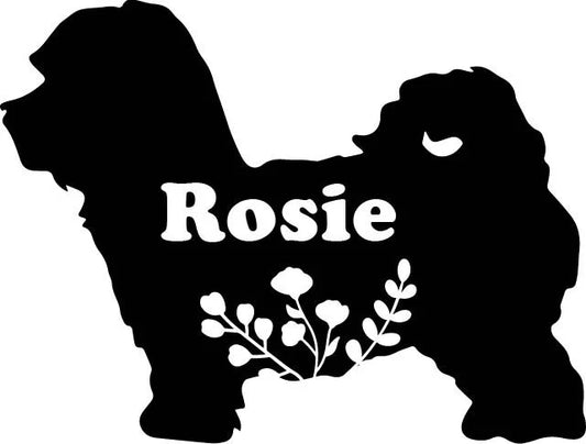 Metal Art Shihpoo Dog Stake Decoration, Pet memorial Garden, Yard Art, Spring Garden Decoration, Outdoor Garden Decor puppy, memorial, Post Mount Bracket