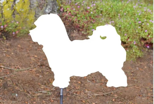 Solid Shih Poo Dog Metal Sign