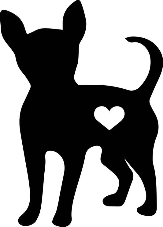 Chihuahua with Heart Wall Decor