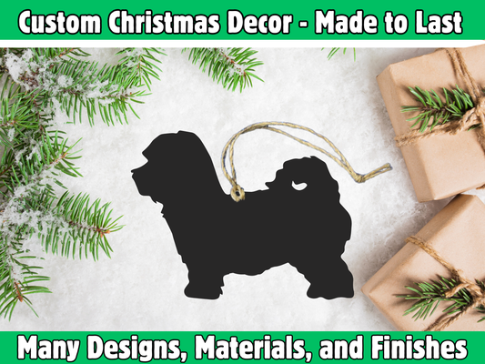 Solid Shih Poo Ornament