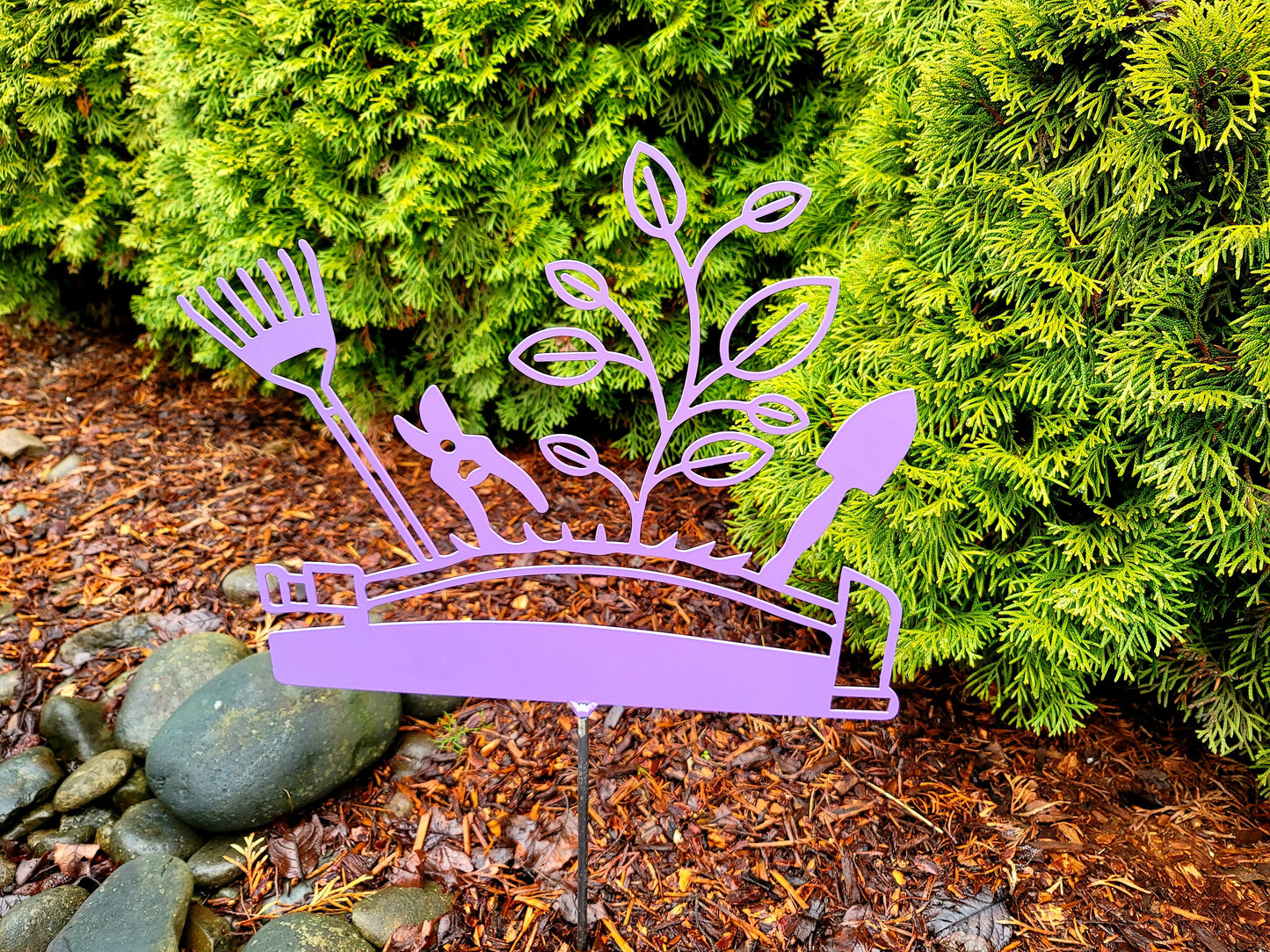 Floral Gardening Sprinkler and Tools Garden Stake
