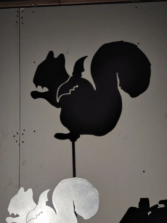 Halloween Vampire Squirrel Garden Stake