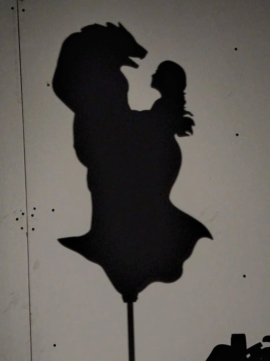 Halloween Werewolf and Bride Wall Decor